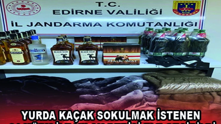 YURDA KAÇAK SOKULMAK İSTENEN 31 KÜRK İLE YILAN DERİSİ ELE GEÇİRİLDİ