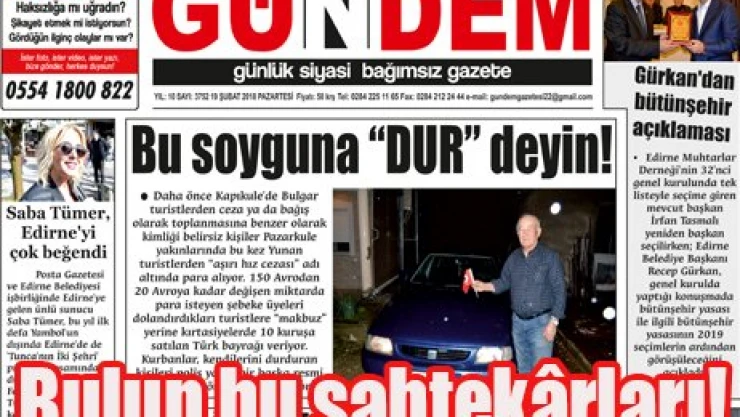 Bulun bu sahtek&acircrları!