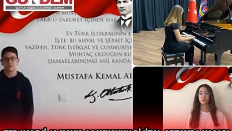 TED KOLEJİ 19 MAYIS COŞKUSU DİJİTAL ORTAMDA YAŞANDI