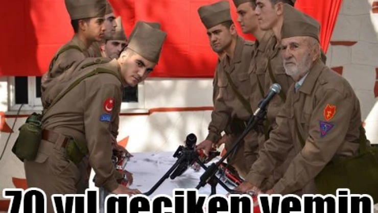 70 yıl geciken yemin