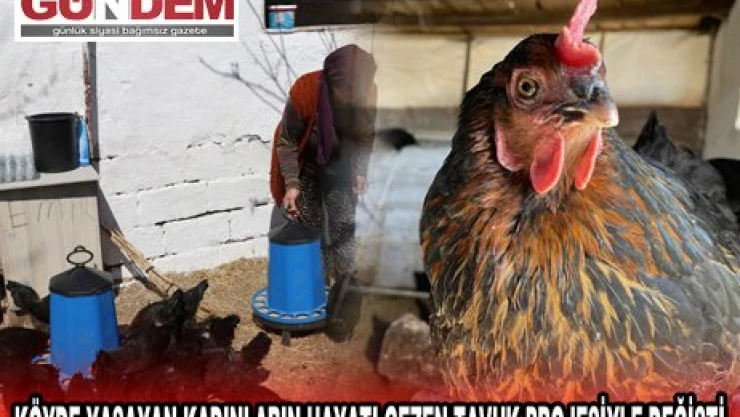 KÖYDE YAŞAYAN KADINLARIN HAYATI GEZEN TAVUK PROJESİYLE DEĞİŞTİ