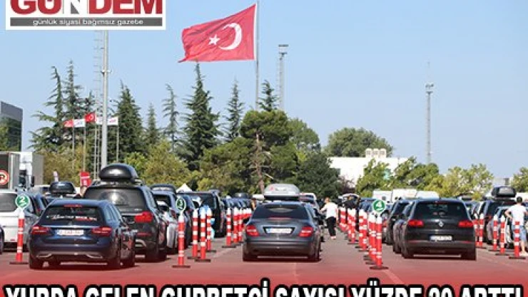 YURDA GELEN GURBETÇİ SAYISI YÜZDE 20 ARTTI