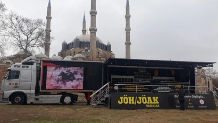 Jandarma tanırım TIR'ı Edirne'de