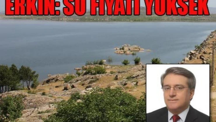 Erkin: Su fiyatı yüksek