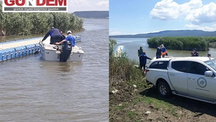 Gala Gölü Milli Parkı'nda kaçak avcılığa yönelik drone destekli denetim yapıldı