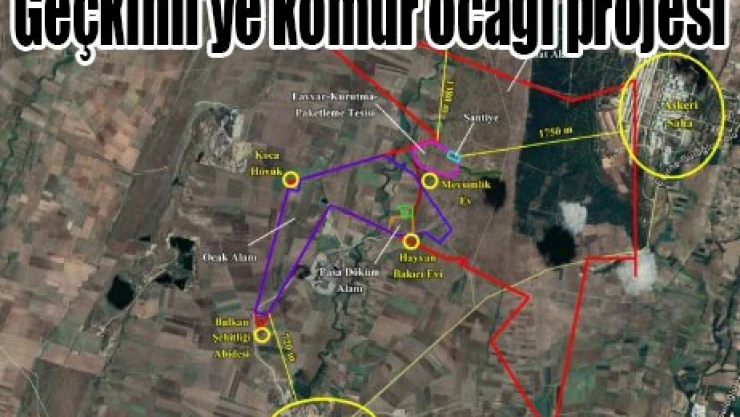 Geçkinli'ye kömür ocağı projesi