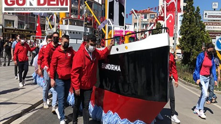 19 Mayıs Atatürk'ü Anma, Gençlik ve Spor Bayramı Çorlu ve Hayrabolu'da kutlandı