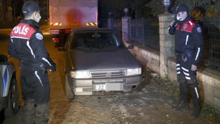 Polisten kaçtı park halinde yakalandı