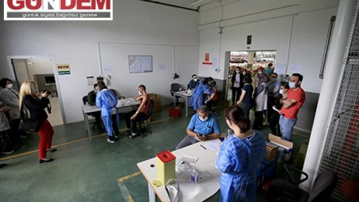 Trakya'da organize sanayi bölgelerinde mobil aşı uygulamasına başlandı