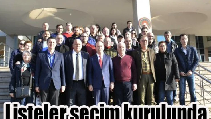 Listeler seçim kurulunda