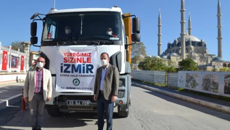Edirne'den İzmir'e dayanışma