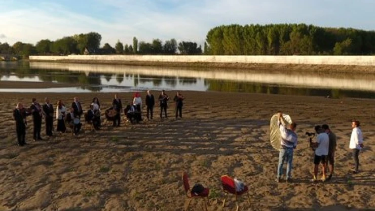 Edirne için Meriç'te klip çektiler