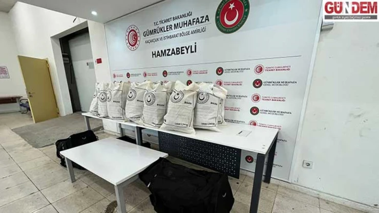 Hamzabeyli'de 105 kilo uyuşturucu ele geçirildi