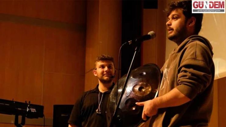 Handpan ve Rainstick konseri verildi