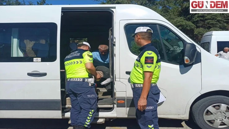 Havsa'da öğrencilerin güvenliği için servis denetimi
