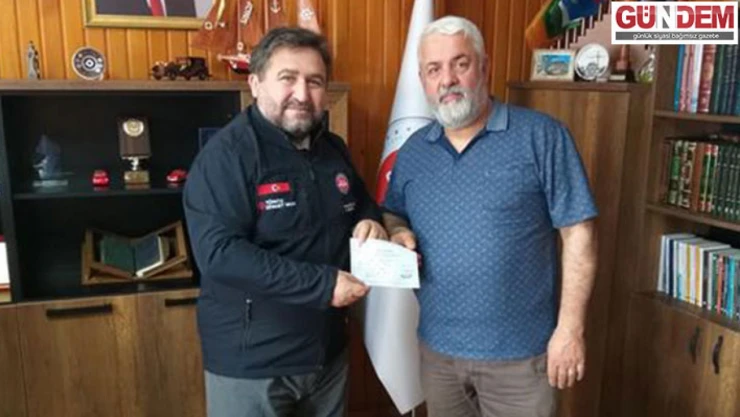 Hayırsever 1 milyon 750 bin lira bağışta bulundu