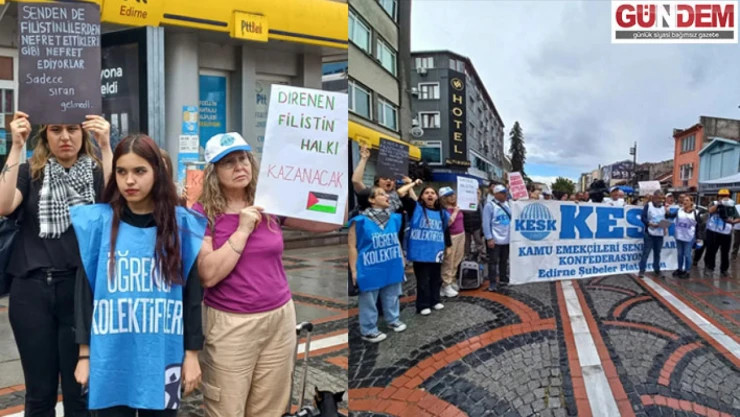 İsrail'in Gazze'ye saldırıları protesto edildi