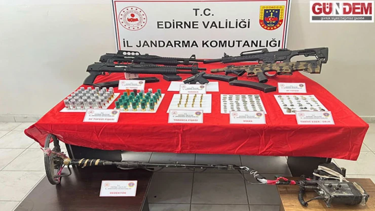 Jandarma ekipleri çok sayıda ruhsatsız silah ele geçirdi
