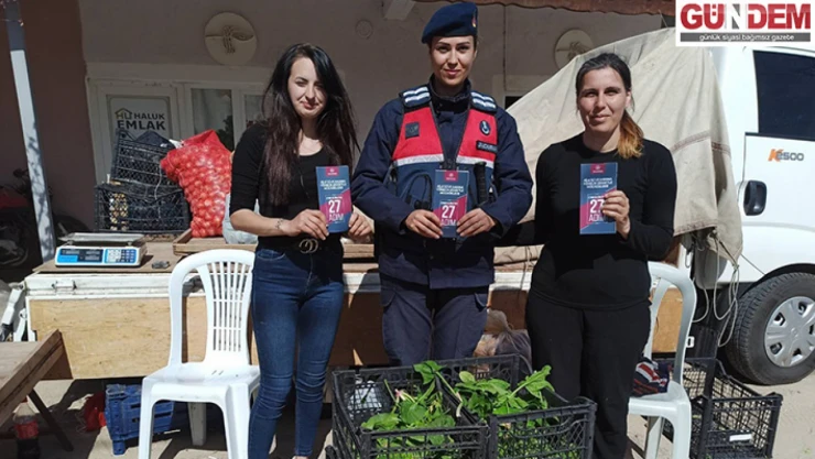 Jandarma ekipleri KADES Uygulamasını tanıttı