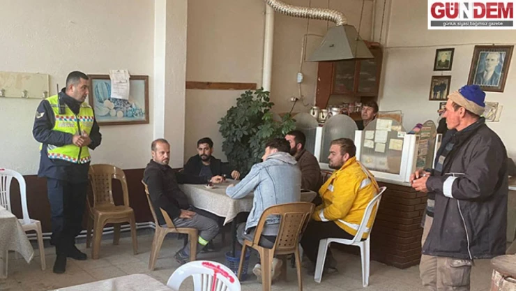 Jandarma ekipleri trafik eğitimi verdi
