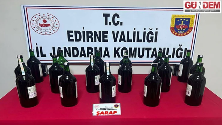 Jandarmadan kaçak alkol operasyonu
