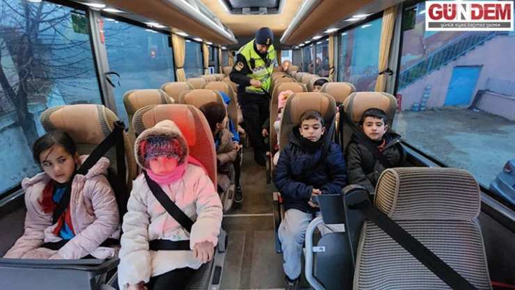 Jandarmadan servis araçlarına denetim