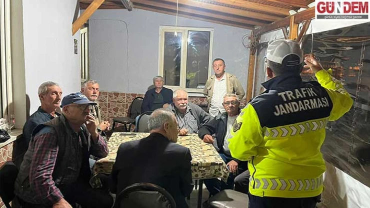 Jandarmadan Türkobası köyünde trafik güvenliği eğitimi