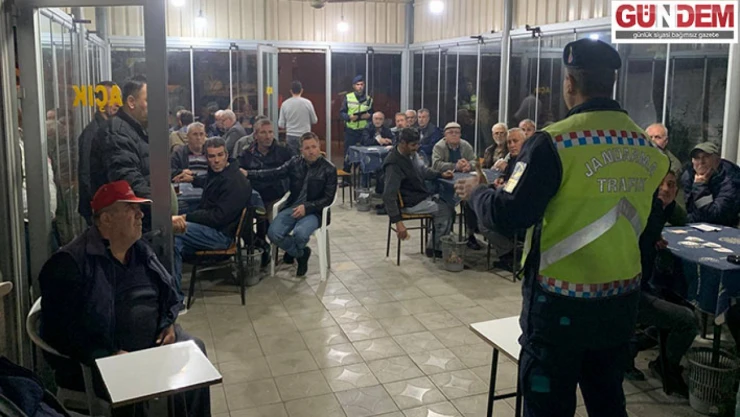 Jandarmadan Yağmurca Köyü sakinlerine bilgilendirici eğitim