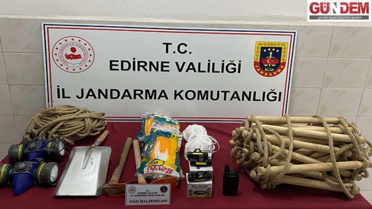 Kaçak kazı yapan 6 şüpheli suçüstü yakalandı