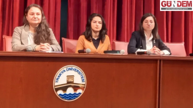 Kadına yönelik şiddete karşı Edirne'de panel düzenlendi