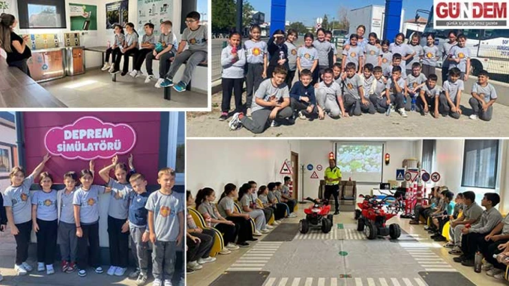 Kadripaşa İlkokulu öğrencileri Trafik Eğitim Parkı'nda