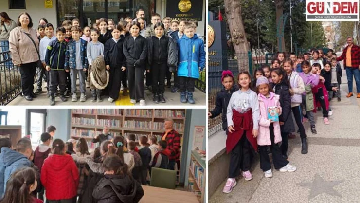 Kadripaşa öğrencilerinden kütüphaneye ziyaret