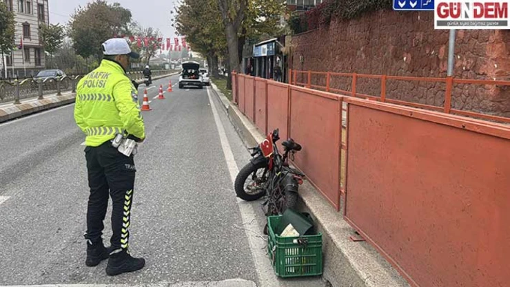 Kamyonla çarpışan elektrikli bisikletin sürücüsü yaralandı