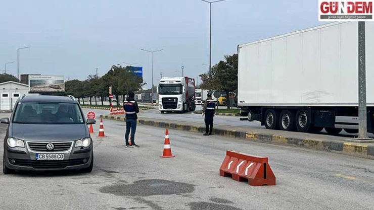 Kapıkule Jandarma ekipleri denetimlerini sürdürüyor