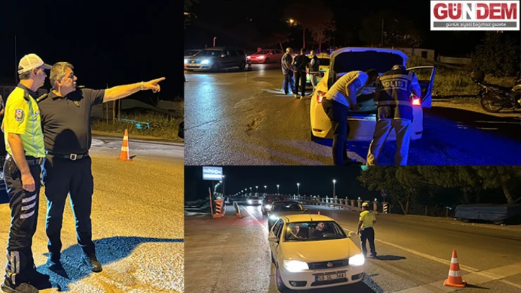 Karaburun asayiş uygulamasına katıldı