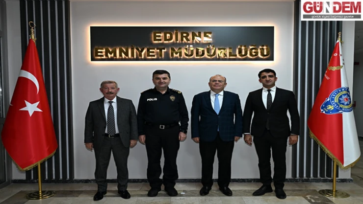 Kaymakamlardan İl Emniyet Müdürü Ayhan'a ziyaret
