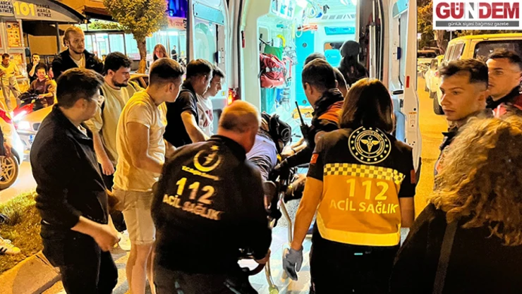 Kazada motosiklet sürücüsü yaralandı