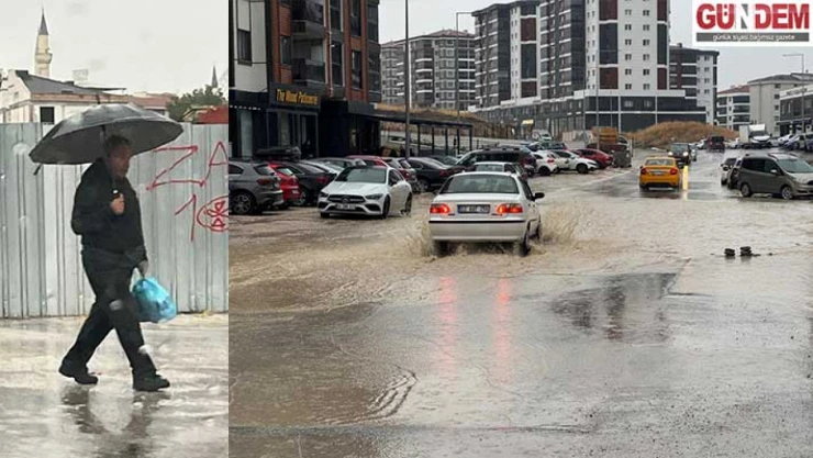 Kent genelinde sağanak yağış etkisini gösteriyor