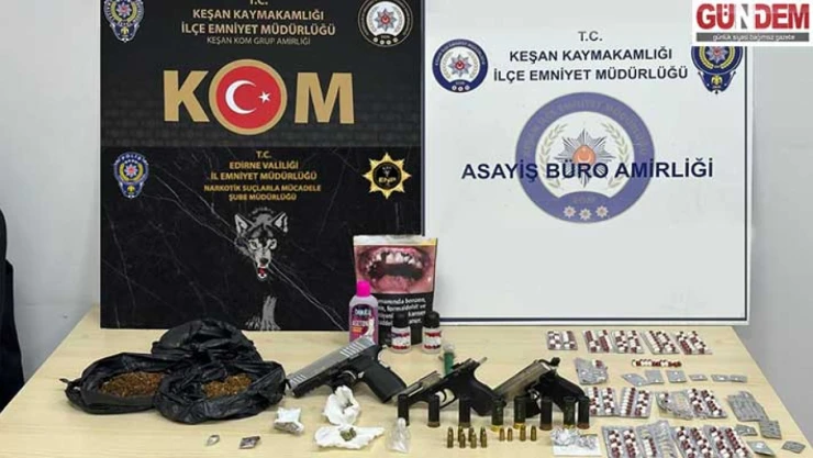 Keşan'da 20 Adrese Eş Zamanlı Baskın, 20 Gözaltı