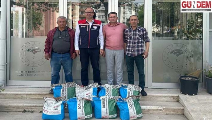 Kuru fasulye üretimi için tohum desteği sağlandı