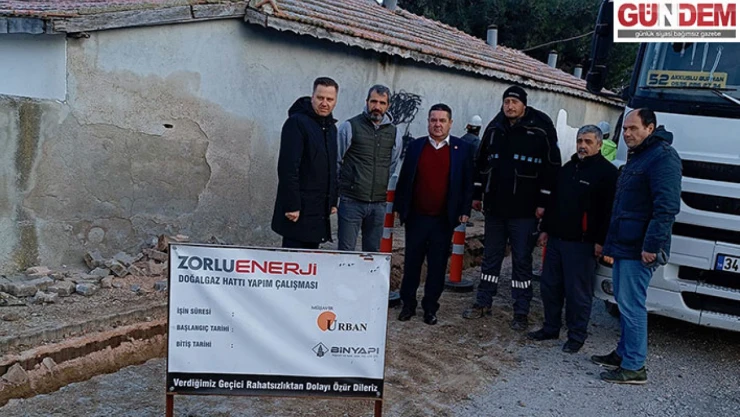 Lalapaşa'da doğalgazsız ev kalmayacak