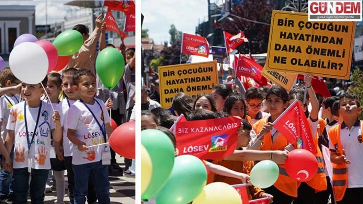 Lösemiye dikkat çekmek için yürüyüş gerçekleşti