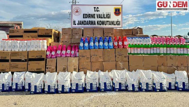 Markette yapılan aramada 4 ton sahte deterjan ele geçirildi