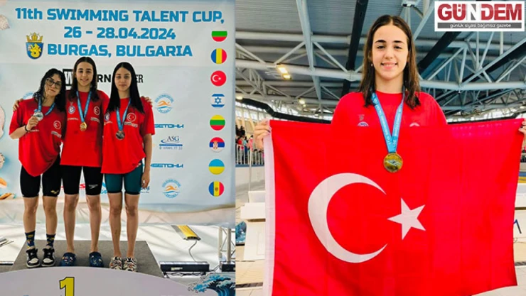 Milli yüzücü Işık'tan altın madalya