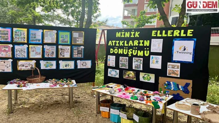 Minik ellerden geri dönüşüm farkındalığı