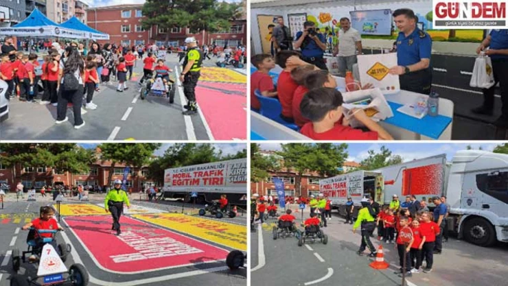 Mobil Trafik Tırı çocuklara eğitim verdi