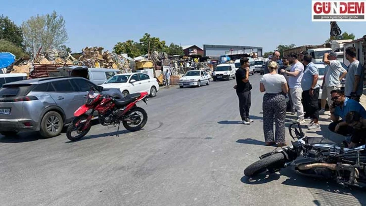 Motosiklet Kazasında 1 yaralı