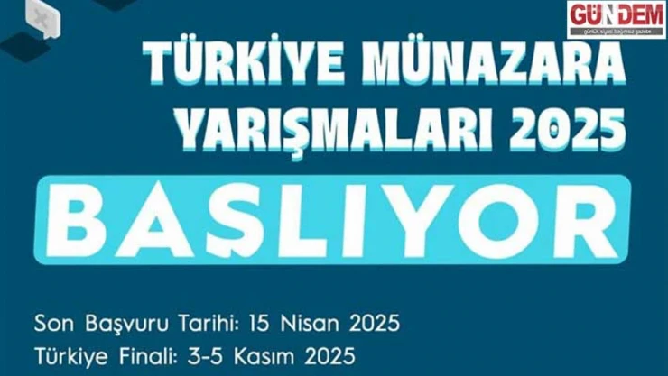 Münazara yarışmaları 2025 için geri sayım başladı
