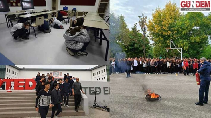 Öğrenciler Afet Tatbikatıyla Bilinçlendirildi