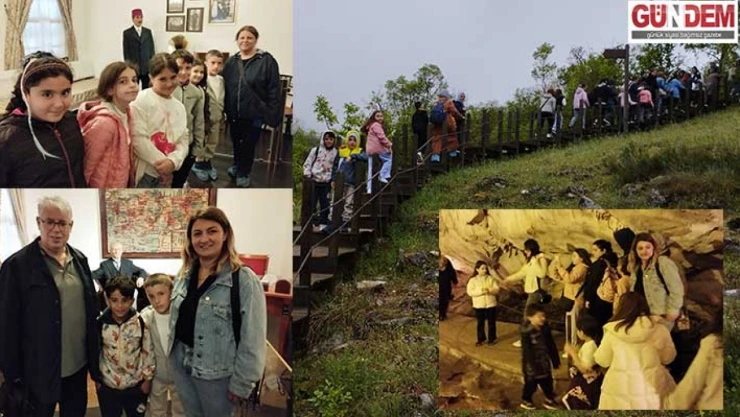 Öğrencilerden Atatürk Evi ve Dupnisa Mağarası gezisi